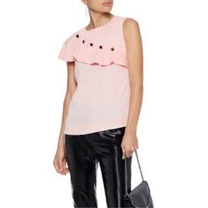 Maje pink crepe top